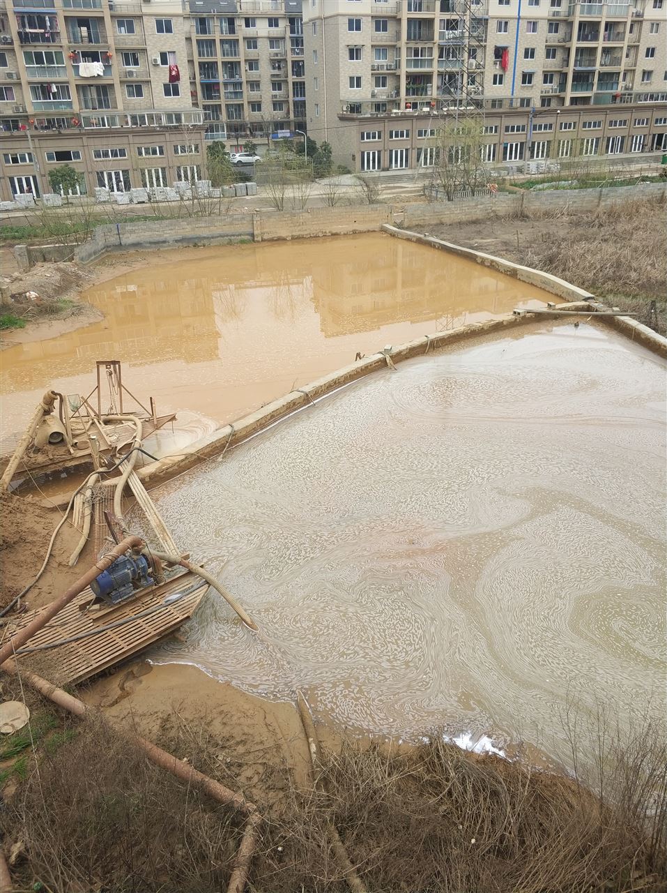 福山沉淀池淤泥清理-厂区废水池淤泥清淤